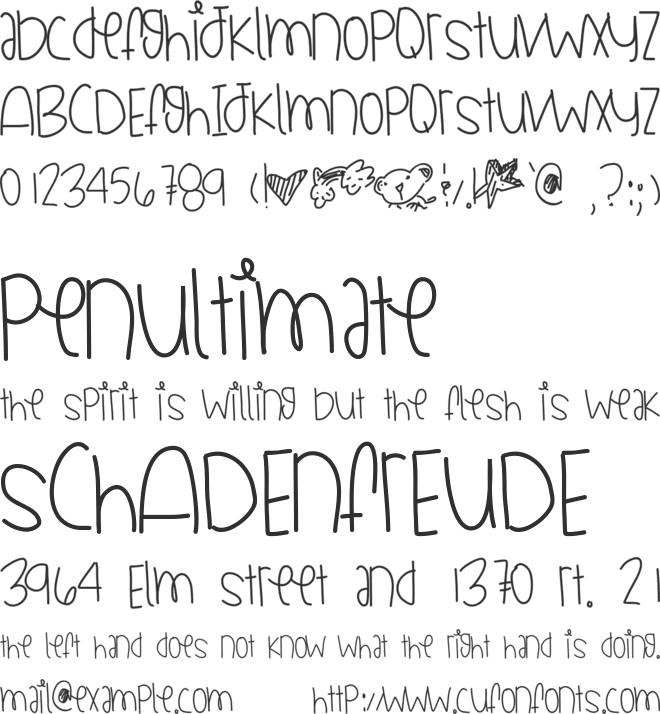 CollectionOfJays font preview