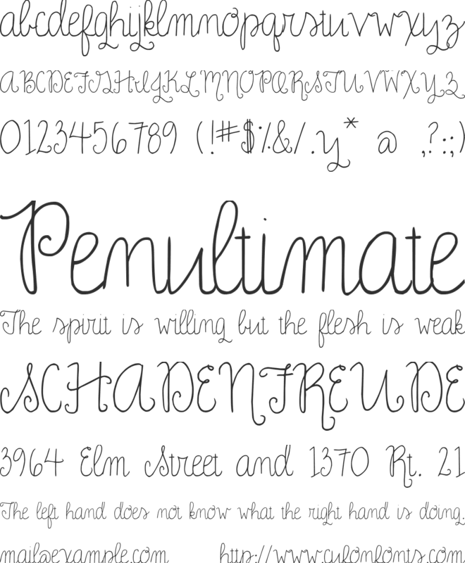 ROSE CHARMING font preview