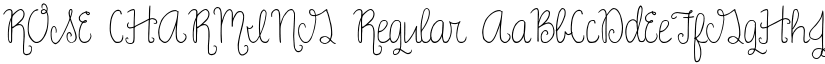 ROSE CHARMING Regular font