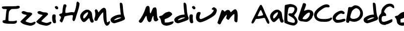 IzziHand font download