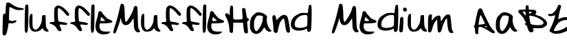 FluffleMuffleHand Medium font