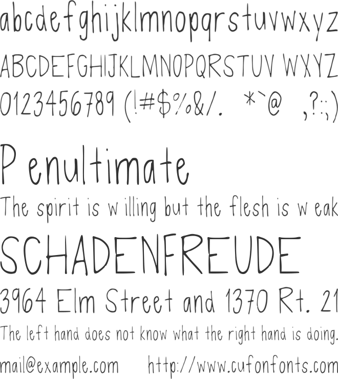 Defenseless font preview