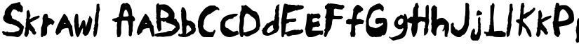 Skrawl font