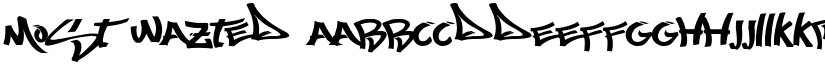Most Wazted font