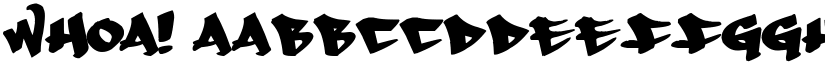 Whoa! font