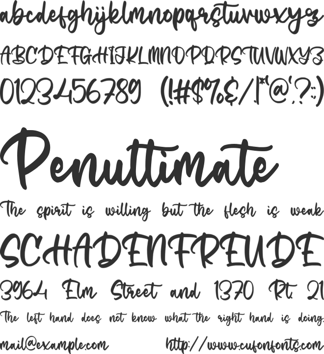 Hillgoldie font preview
