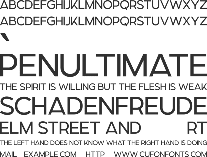 Strouse font preview