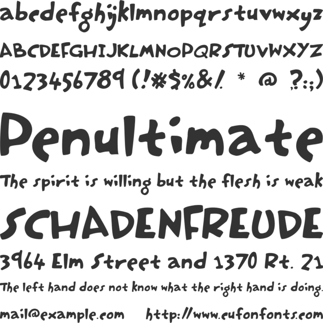 Hasty Pudding font preview