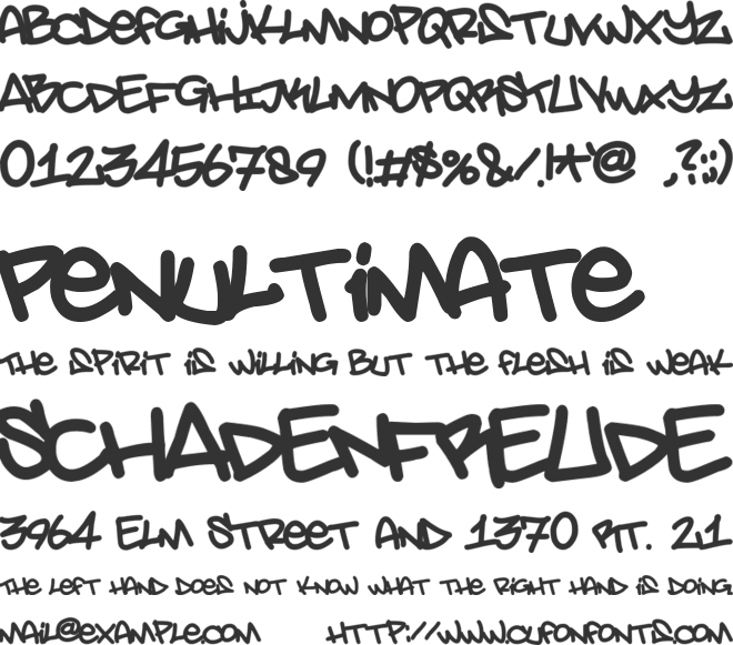 Amsterdam Graffiti font preview
