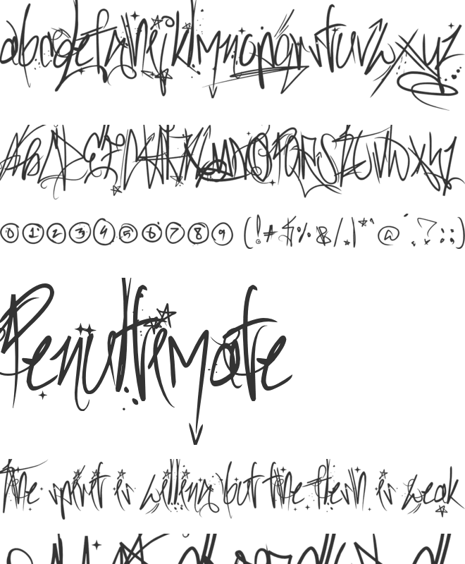 Sick Capital Vice font preview