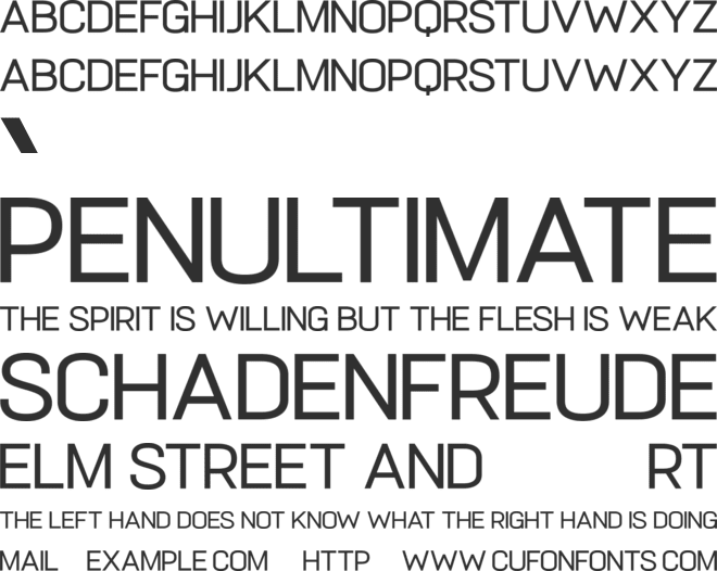 Popularite font preview