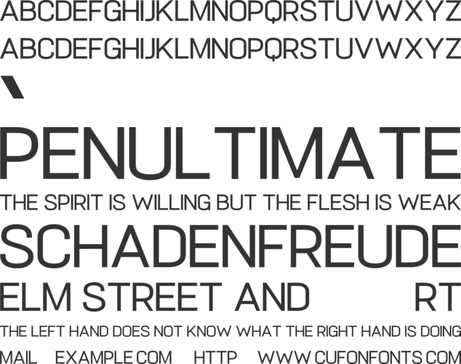 Popularite font preview