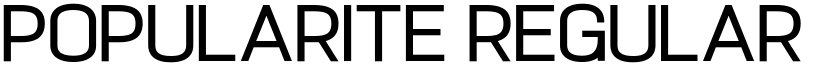 Popularite Regular font