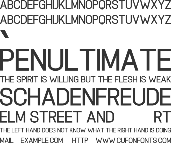 Poirefille font preview