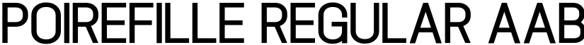 Poirefille Regular font