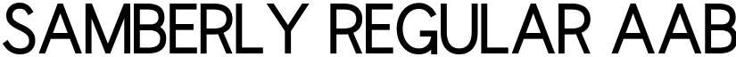 Samberly Regular font