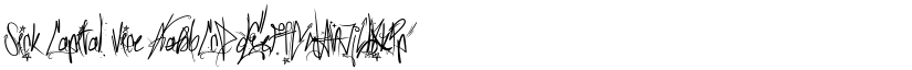 Sick Capital Vice font