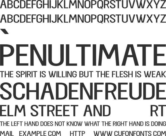 Leoawell font preview