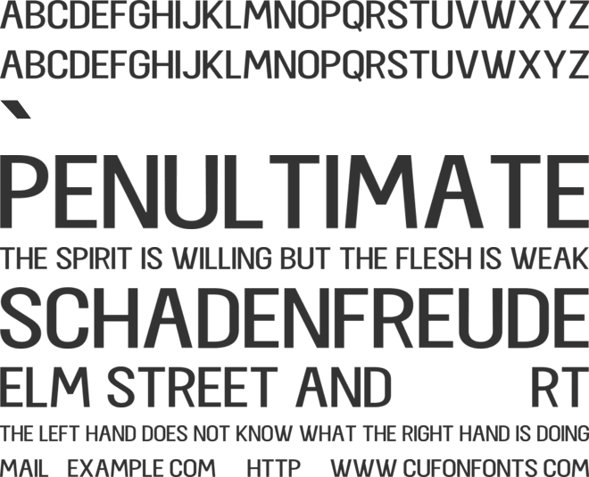 Leoawell font preview