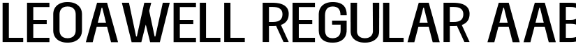Leoawell Regular font