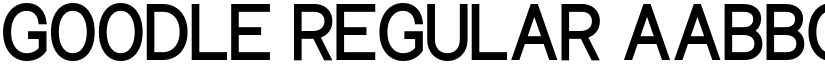 Goodle Regular font