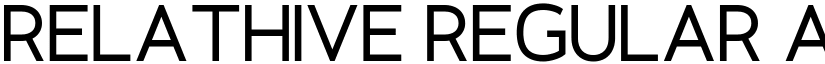 Relathive Regular font
