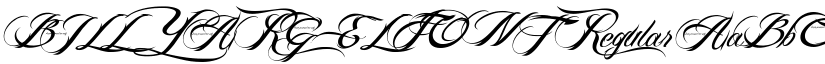 BILLY ARGEL FONT Regular font