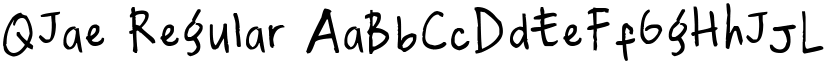 QJae Regular font