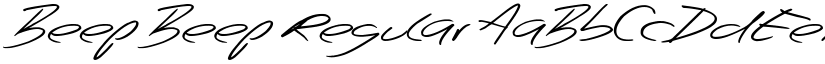 Beep Beep font download