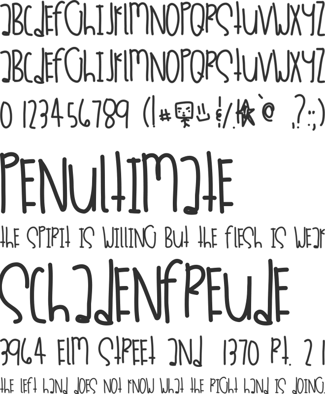 Dessushi font preview