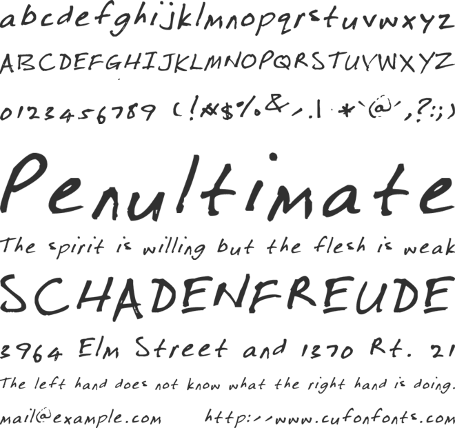 Ripper font preview