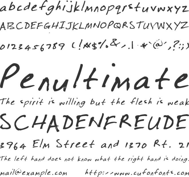 Ripper font preview