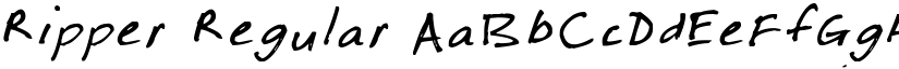 Ripper Regular font