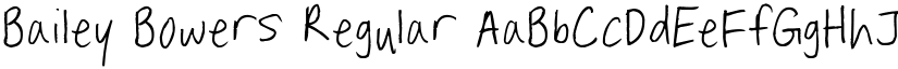 Bailey Bowers Regular font