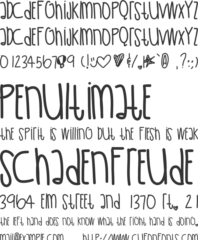 UltraViolet font preview