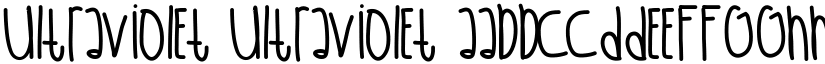 UltraViolet UltraViolet font