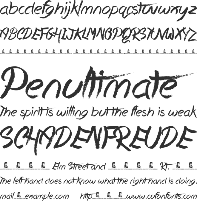 Hopeless Place font preview