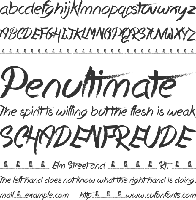 Hopeless Place font preview