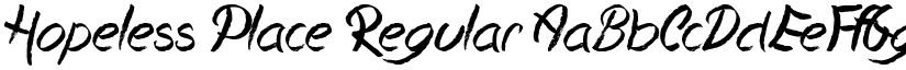 Hopeless Place Regular font