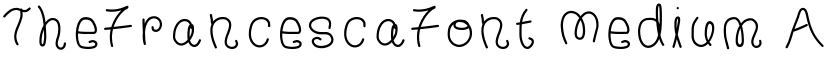 TheFrancescaFont Medium font