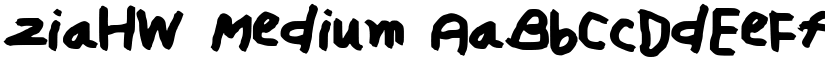 ziaHW font download