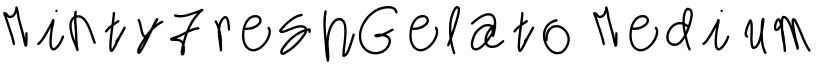 MintyFreshGelato Medium font