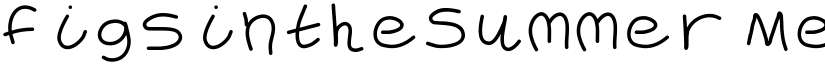 FigsintheSummer Medium font