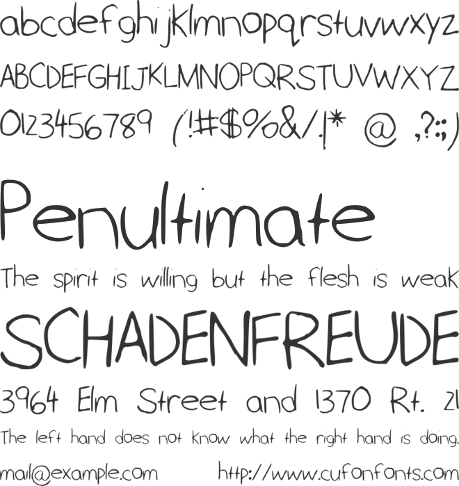 MonicaGalaxy font preview