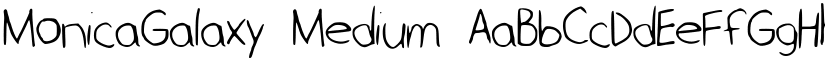 MonicaGalaxy Medium font