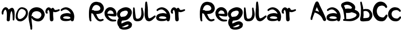 nopra Regular Regular font