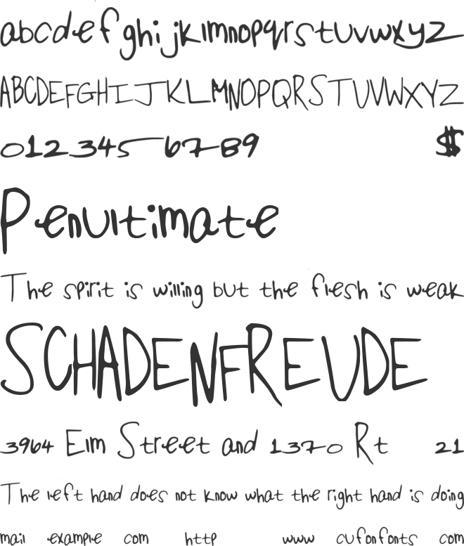 OpenHatch font preview