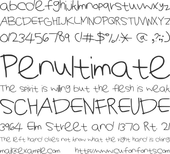 KiyomiFont font preview