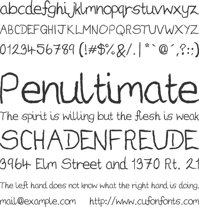 Darius Gardner font preview