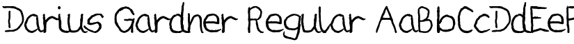 Darius Gardner Regular font